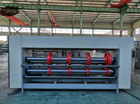 Corrugation Sheet Cardboard Rotary Slotting Boxing Meking Carton Machine